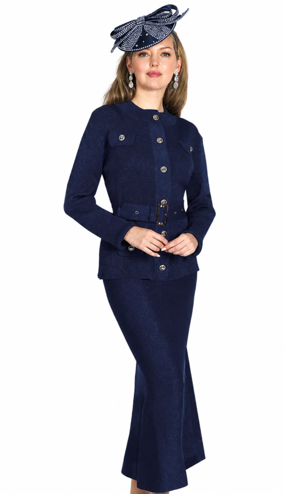 Lily And Taylor 922-NVY Church Suit