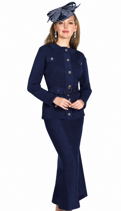 Lily And Taylor 922-NVY Church Suit
