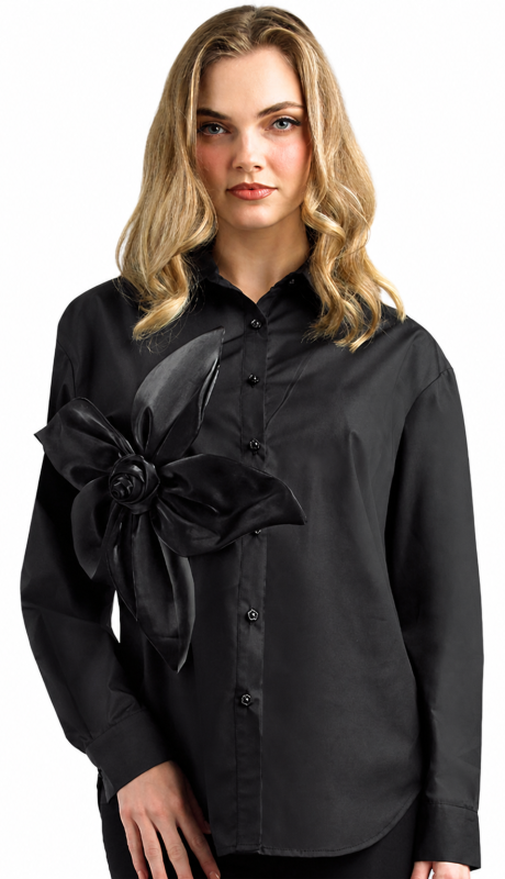 Lily and Taylor S108-BLK Blouse