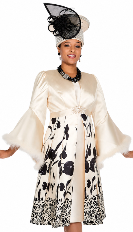 Elite Champagne 6073-YLW Church Dress