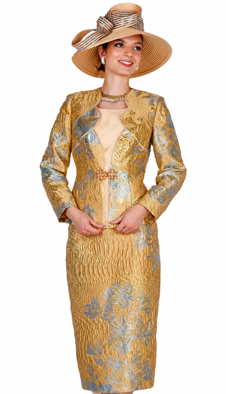 Elite Champagne 6462 Church Suit