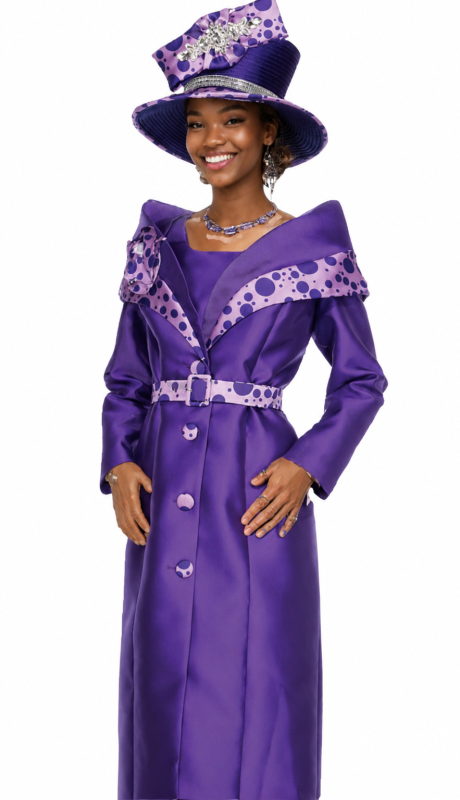 Champagne Italy 6014-PUR Church Dress