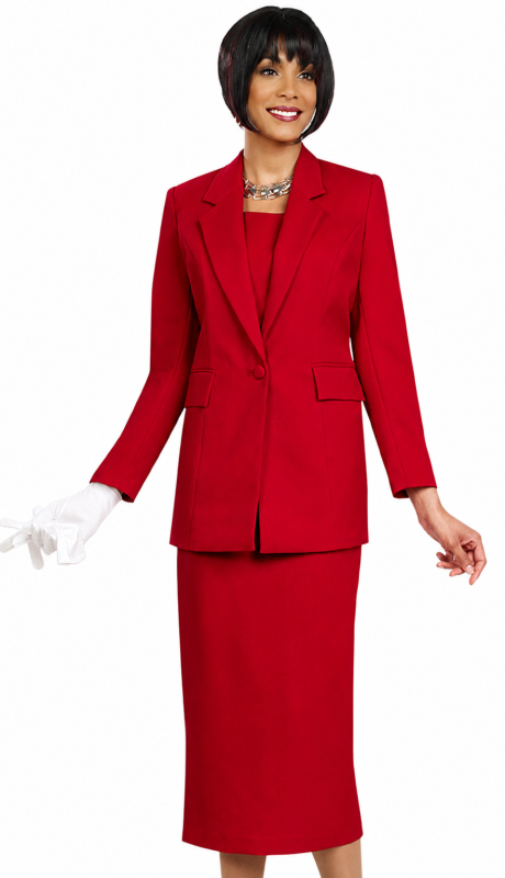 Ben Marc 2295-RED Usher Suit