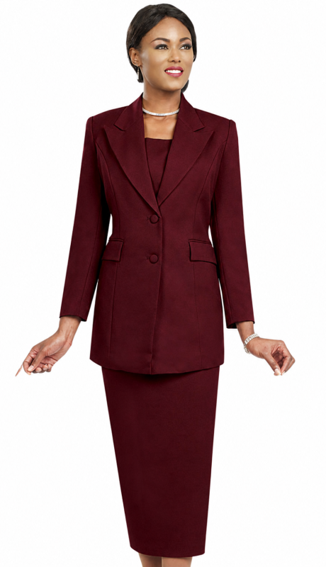 Ben Marc 2299-BUR Church Suit for Women