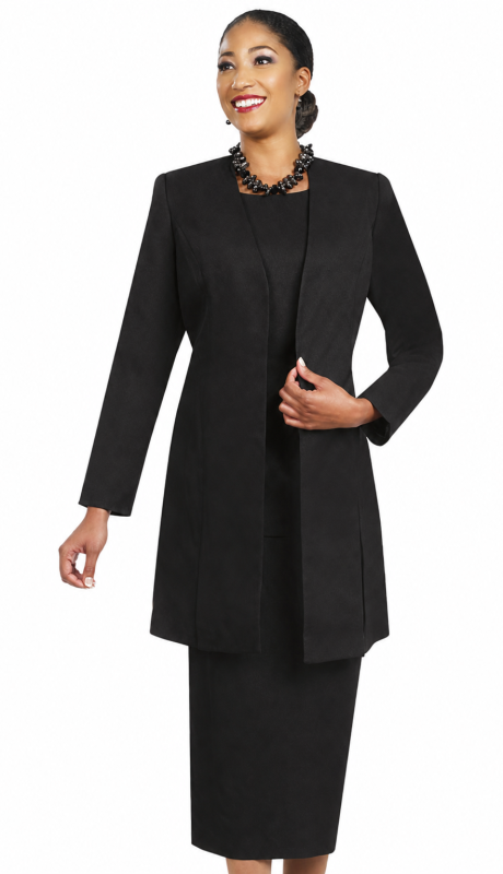 Ben Marc 2296-BLK Church Suit
