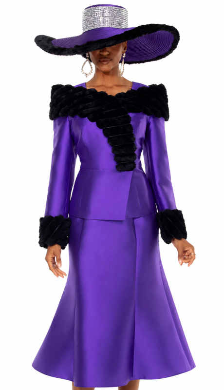 Donna Vinci 12222-PWB-QS Church Suit