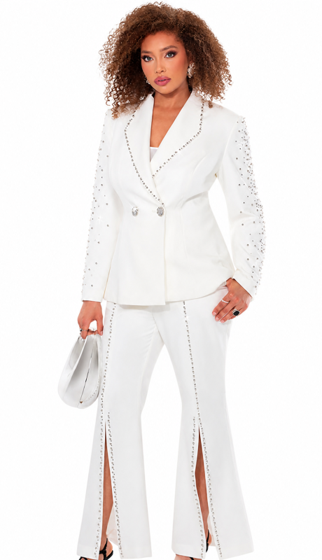 Donna Vinci 12196 Ladies Church Pant Set