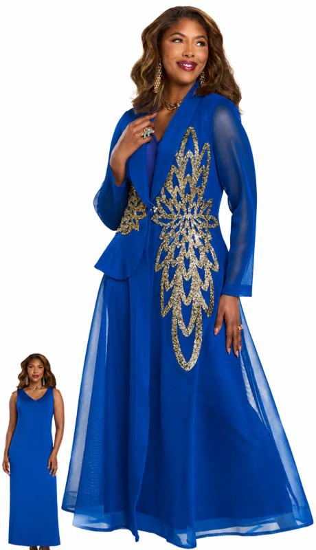 Donna Vinci 5868-RYL-IH Church Dress