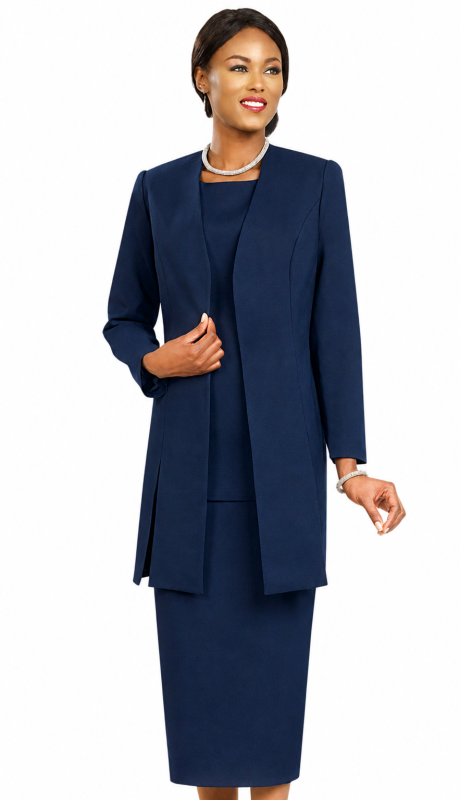 Ben Marc 2296-NVY-CO Church Suit
