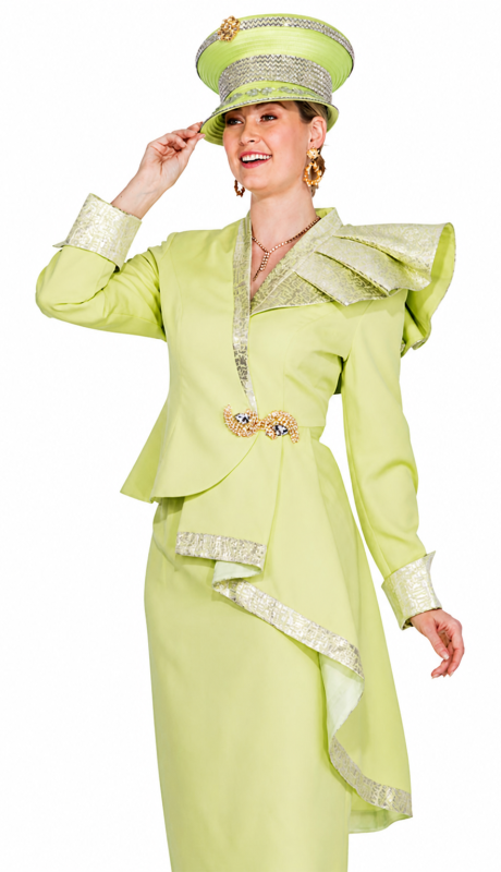 Champagne Italy 6006-GRN-QS Church Suit