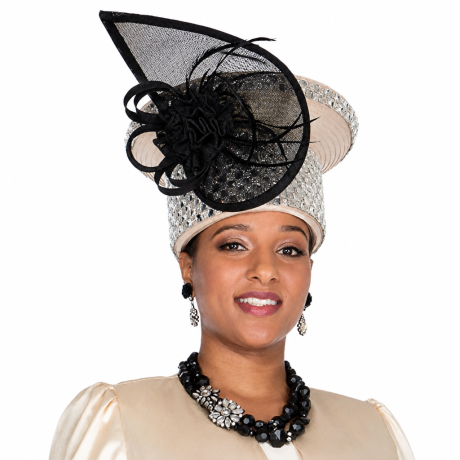 Champagne Italy H6073-YEL-QS Church Hat