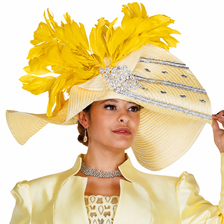 Champagne Italy H6208-BNA-QS Church Hat