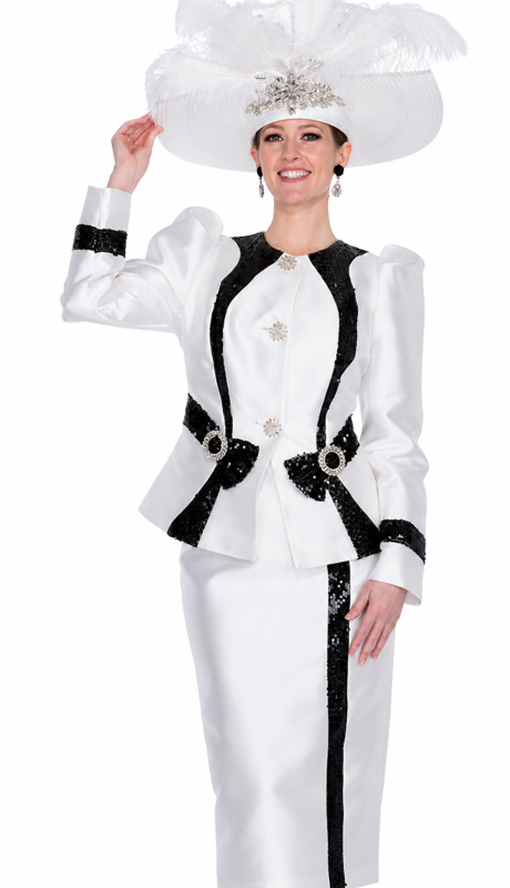 Elite Champagne 6074-WWB-QS Church Suit