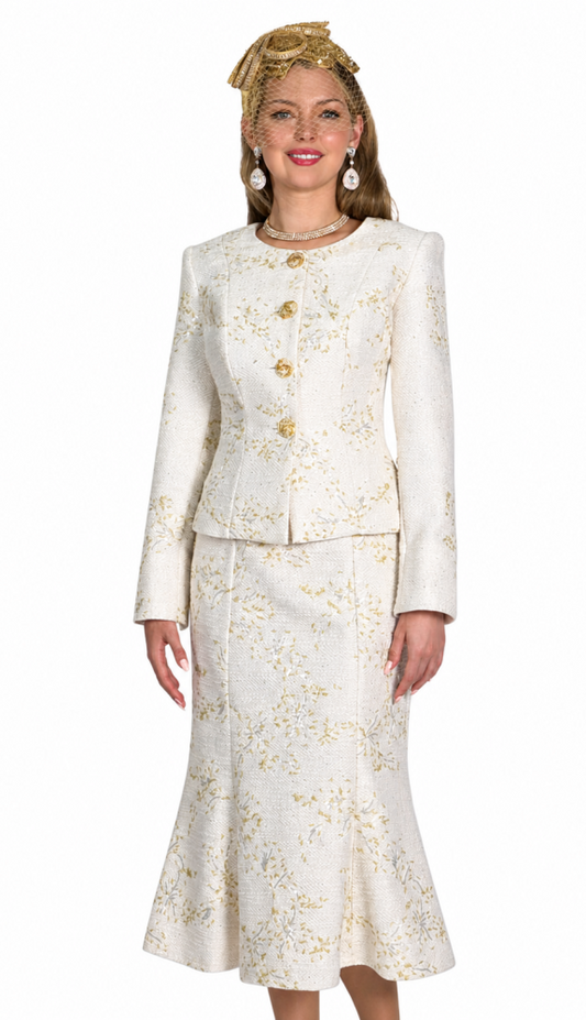 Lily And Taylor 5109-IVO Church Suit