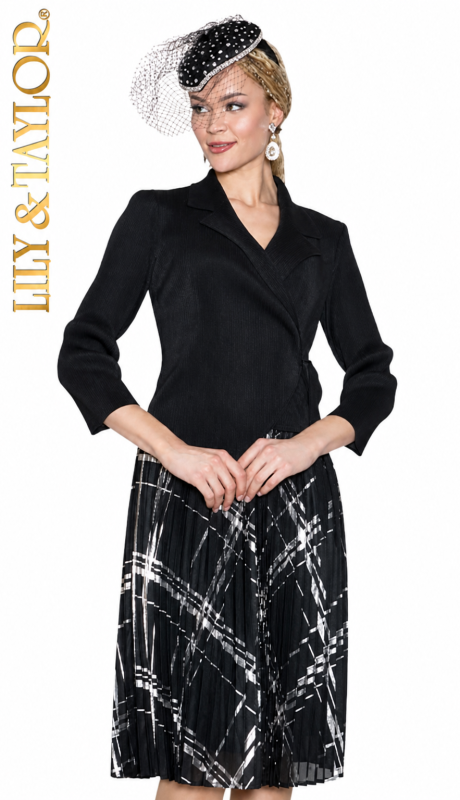 Lily And Taylor 5092-BLK Church Dress
