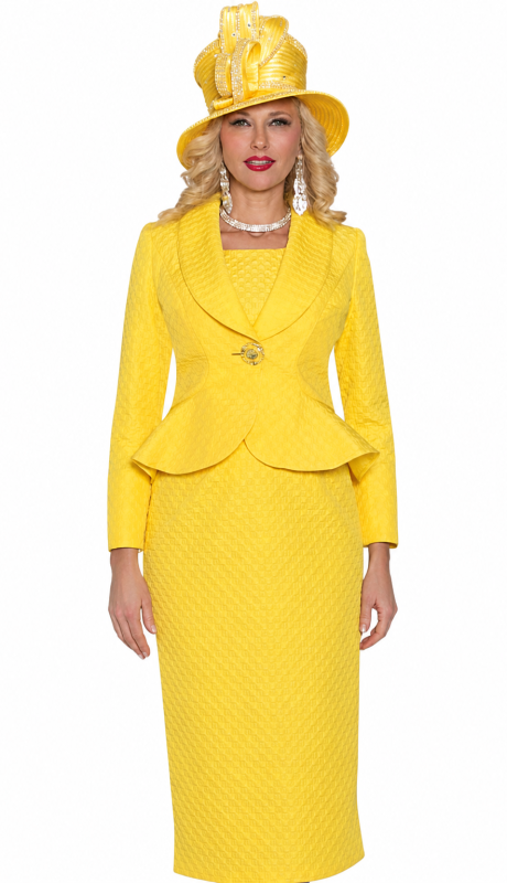Lily And Taylor 5133-YLW Church Suit