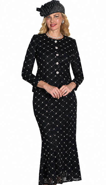Lily And Taylor 5203-BLK Church Dress