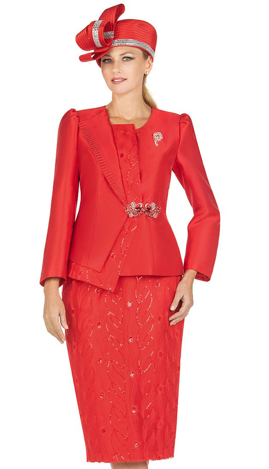 Mia By Giovanna 1152-RED Church Suit