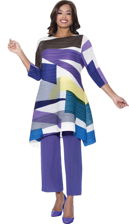 Divine Casuals DC1802-PUR Church Dress