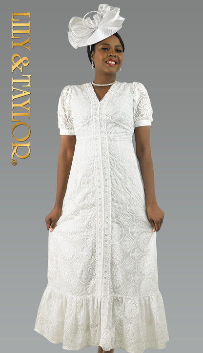 Lily And Taylor 5040-WHT Church Hat