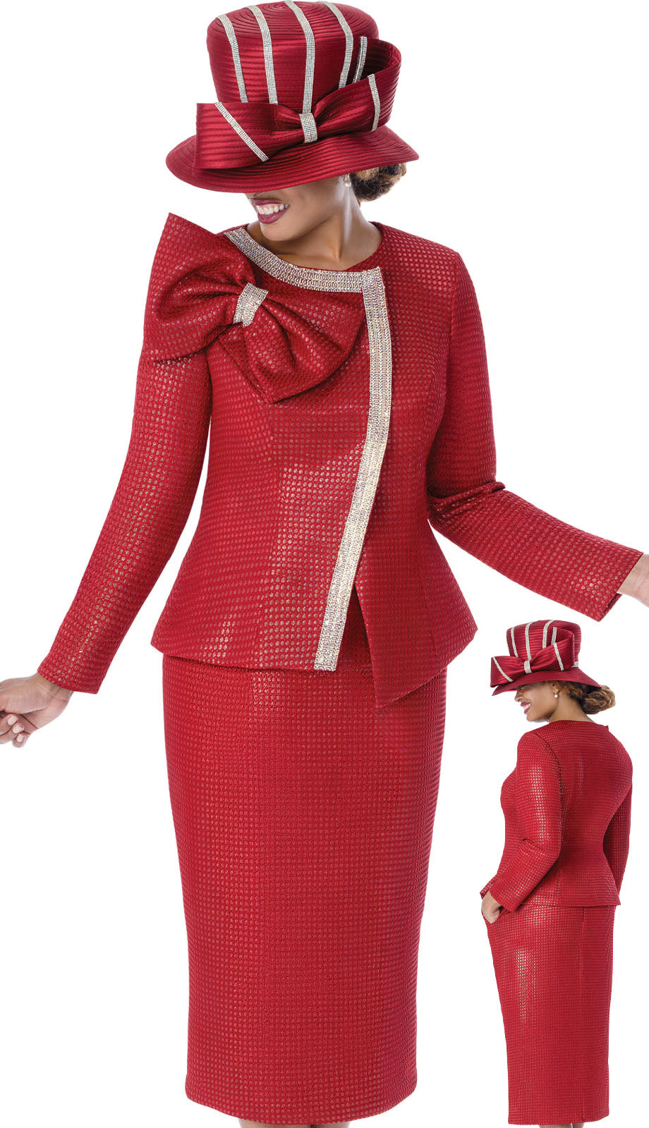 GMI 402022-RED Church Suit