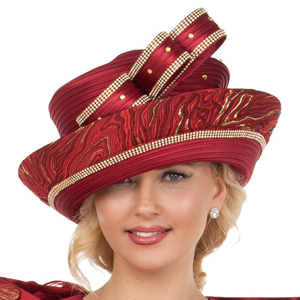 Giovanna HG1339-CRN Church Hat
