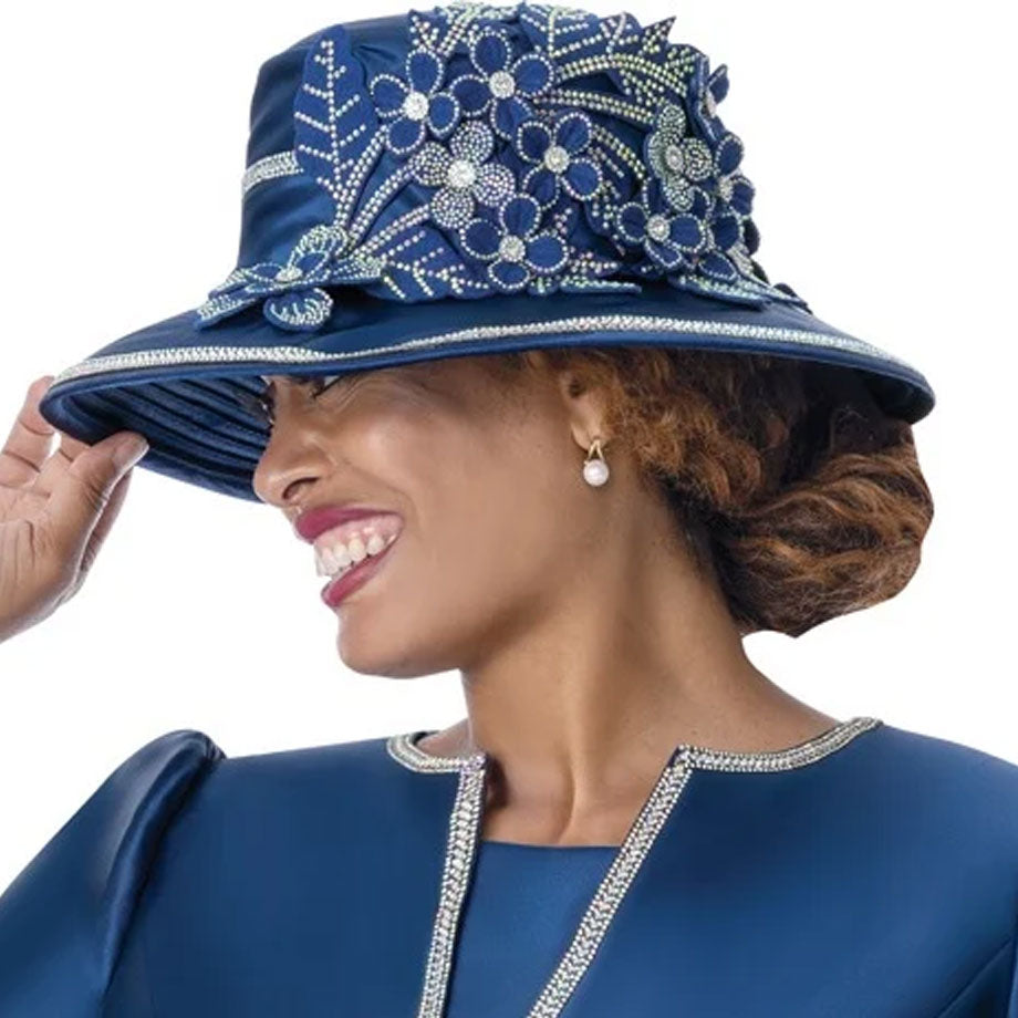 Dorinda Clark Cole 402033-NVY-H-IH Church Hat