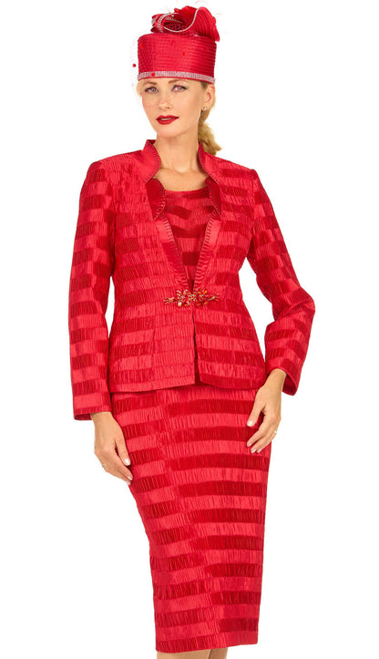 Giovanna G1318-RED-H Church Hat