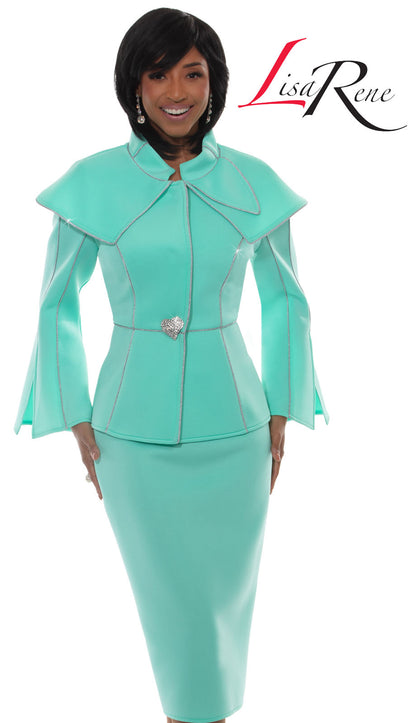 Lisa Rene 3377-MNT Church Suit
