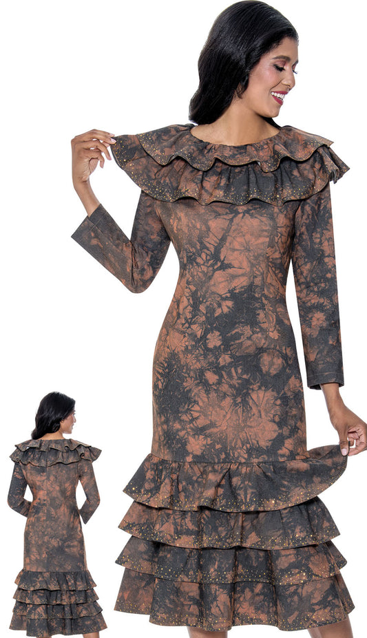 Devine Sport 800201-BRN-IH Church Dress