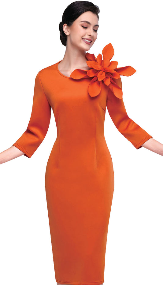 Serafina 6416-ORG Church Dress