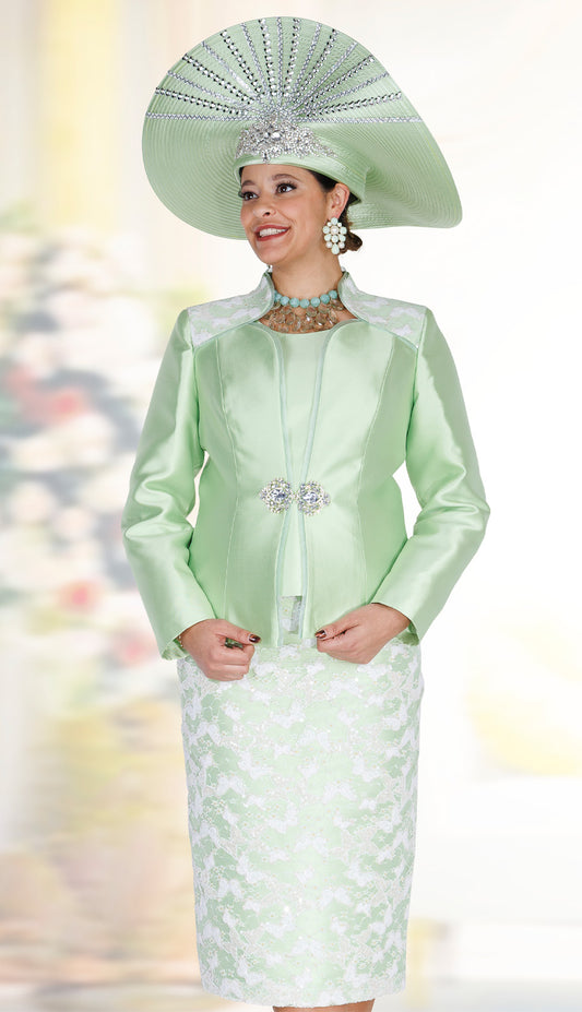 Champagne Italy 6417-MNT Church Suit