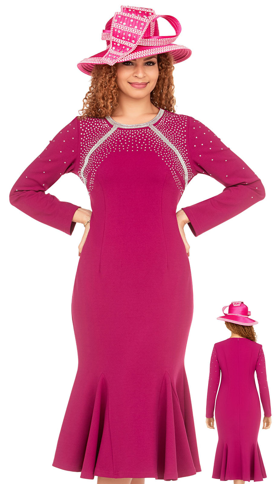 Giovanna DP2423-DKV-H Church Hat