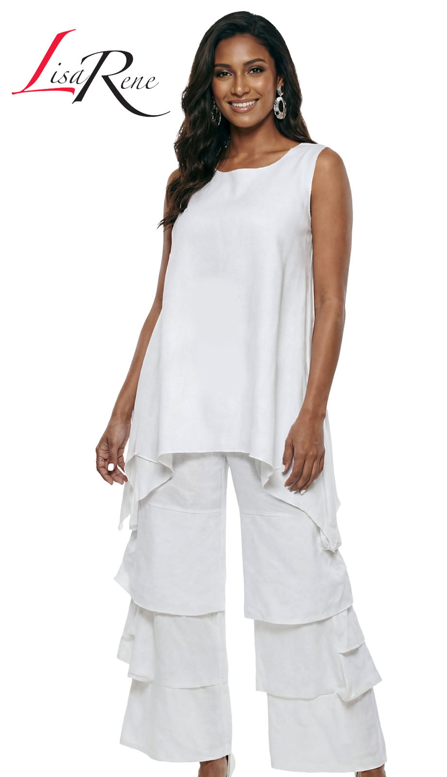 Lisa Rene 3390-WHT Church Suit