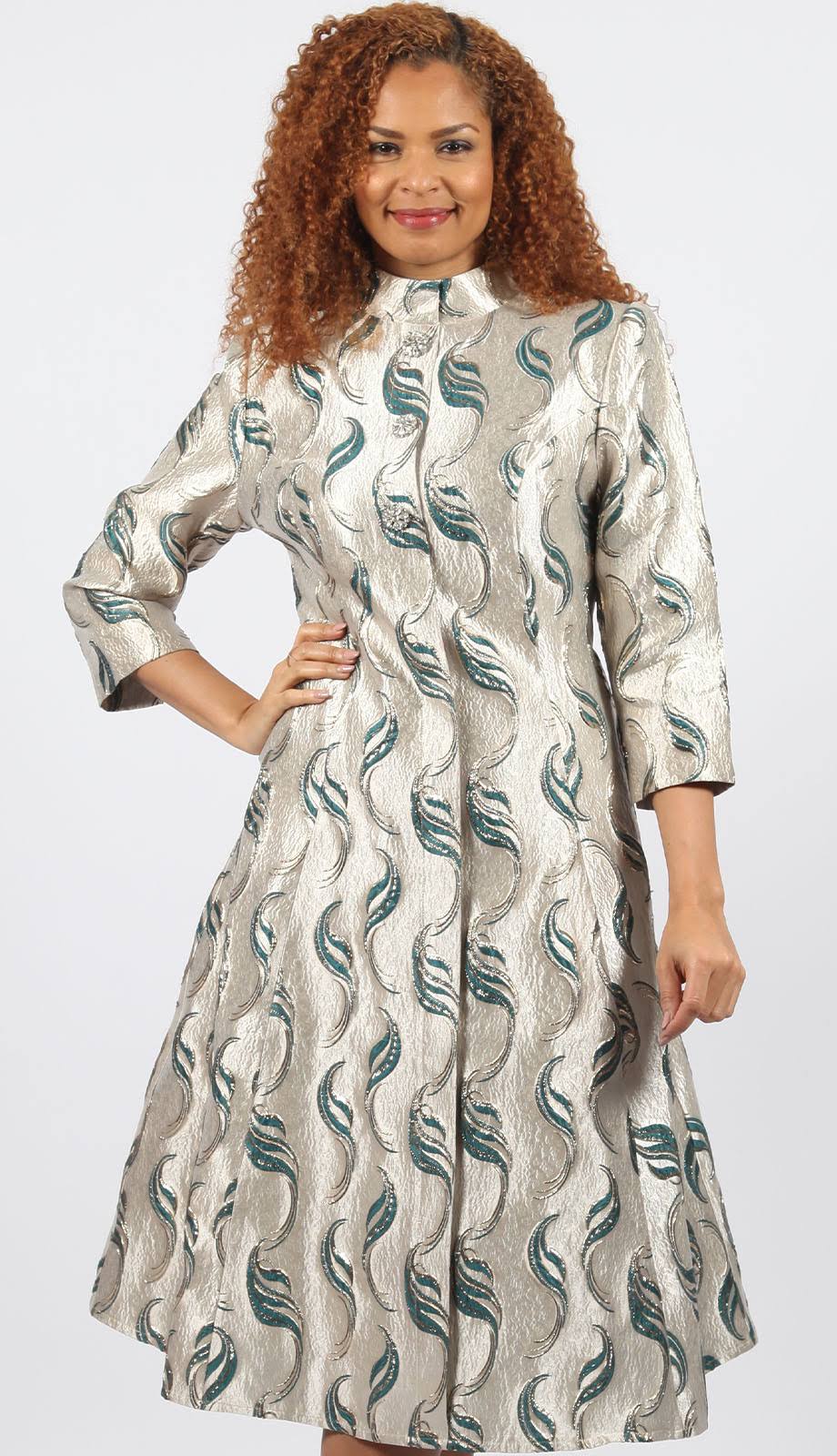 Diana Couture 8900-GRN Church Dress