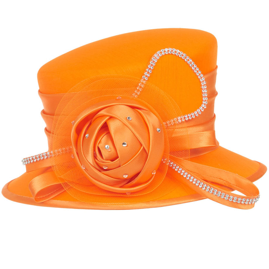 Giovanna HM974-ORG Church Hat