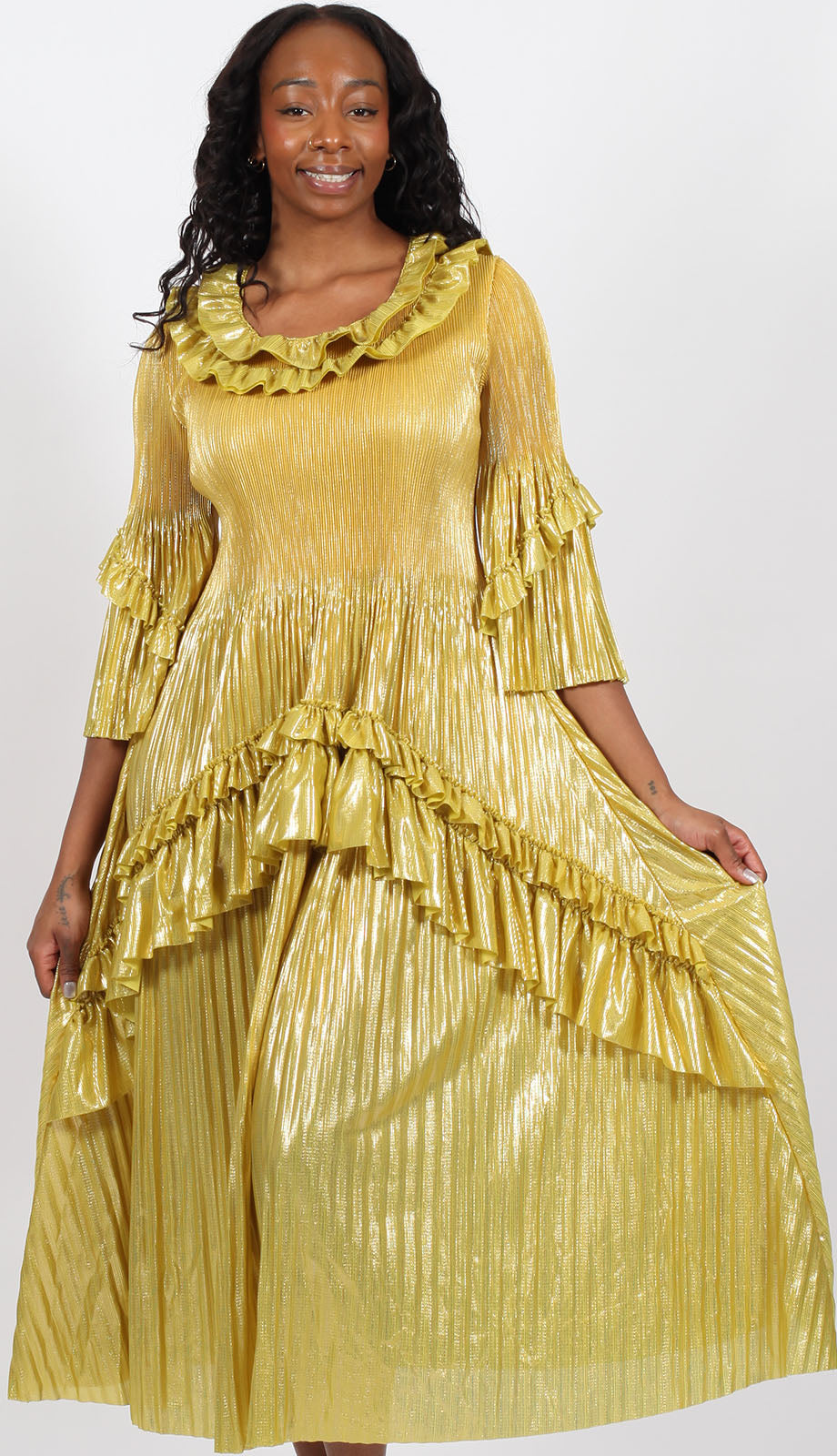 Diana Couture 25833-YLW Church Dress