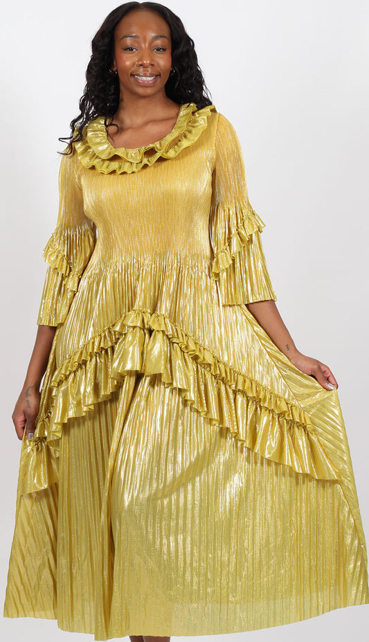 Diana Couture 25833-YLW Church Dress