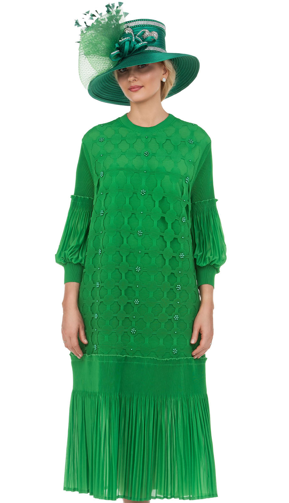 Giovanna D2463-GRN-CO Church Dress