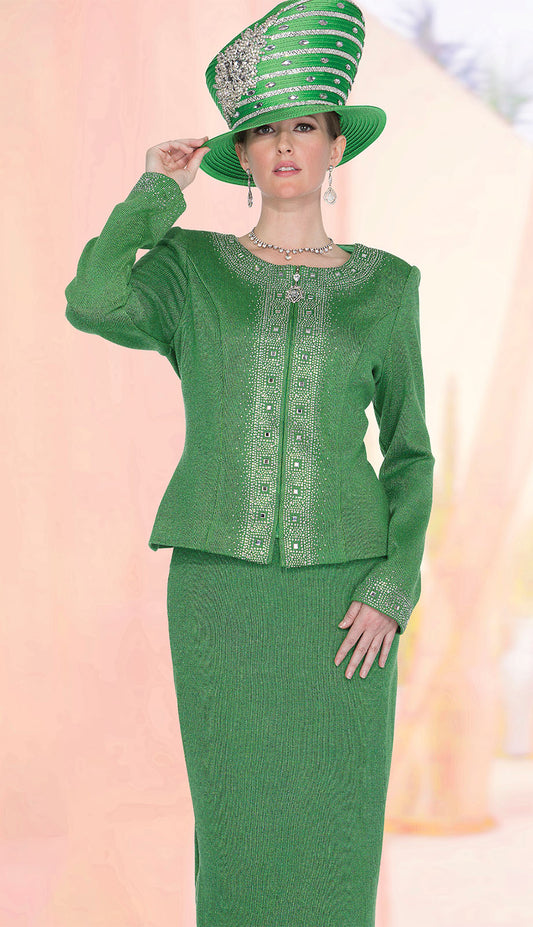 Champagne Italy 5953-GRN Church Hat