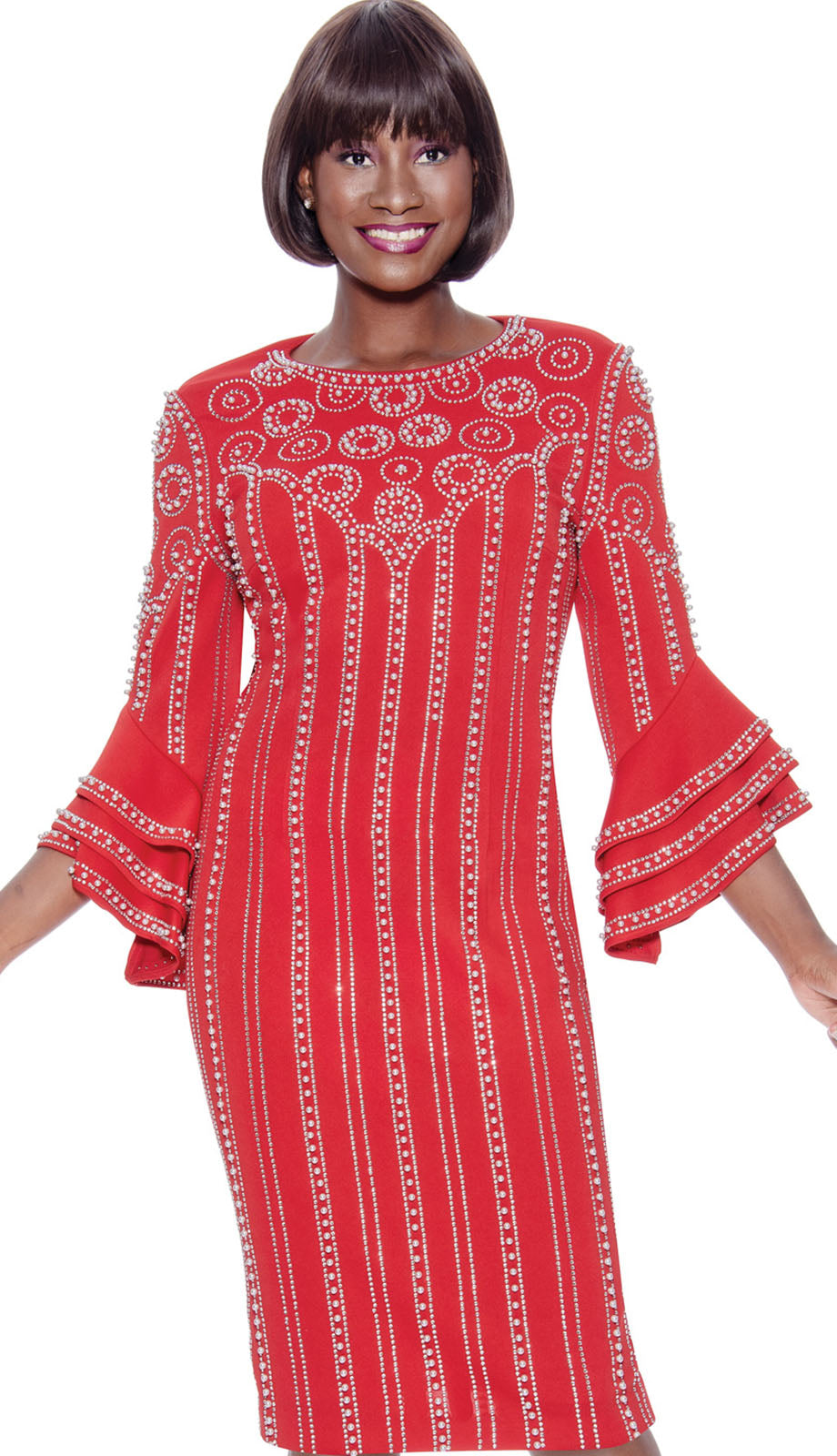 Terramina 7119-RED Church Dress