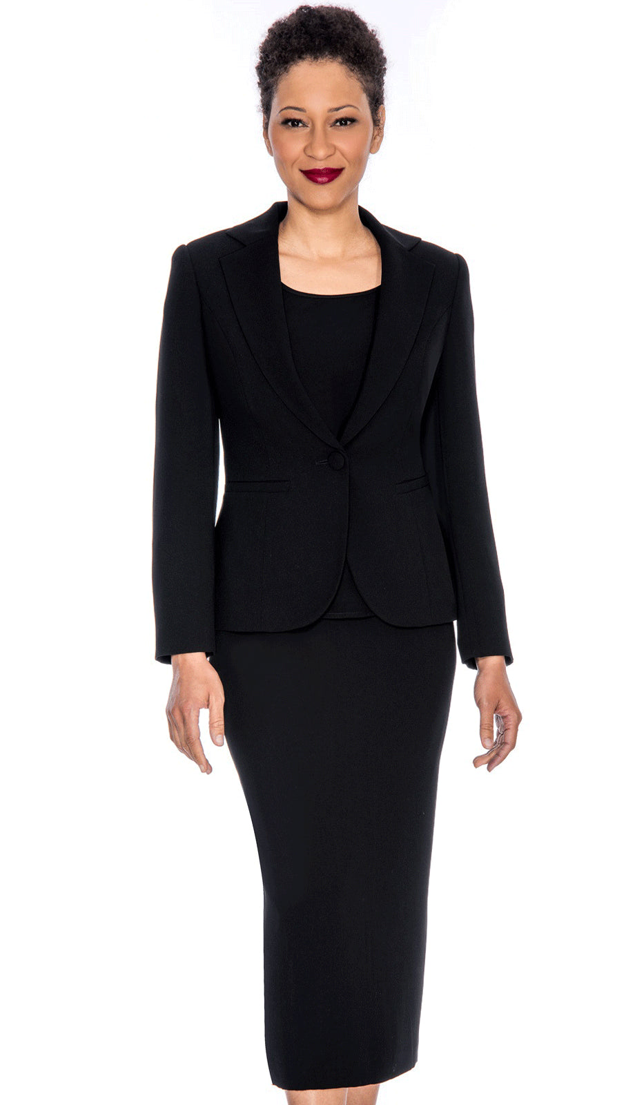 Giovanna 0707-BLK Church Suit