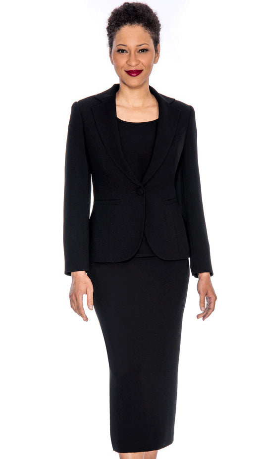 Giovanna 0707-BLK Church Suit