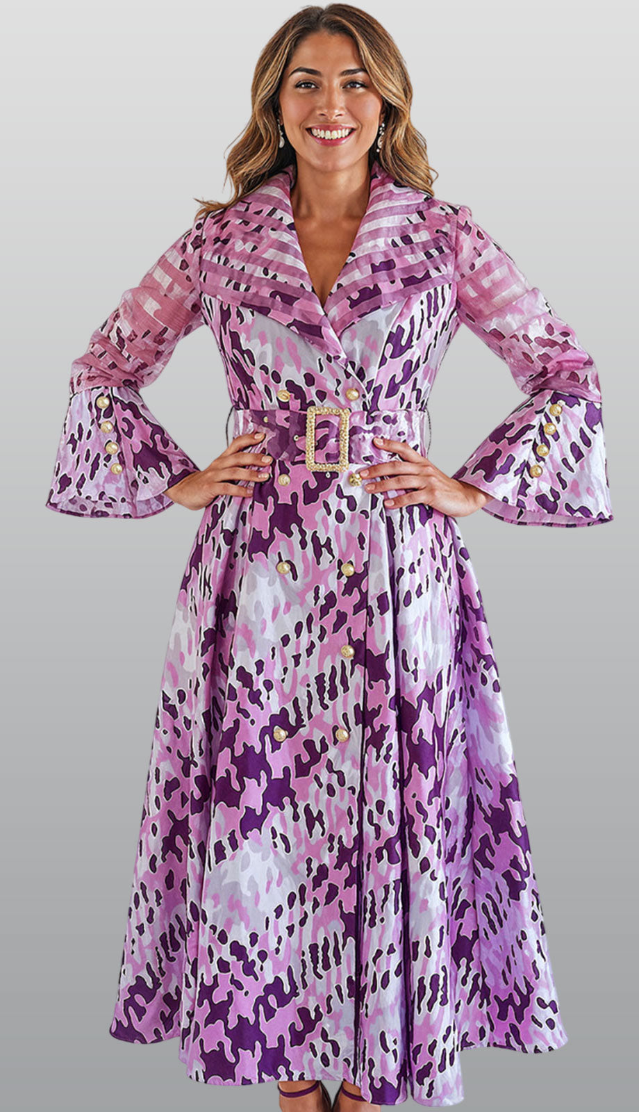 Donna Vinci 12210-RWP Ladies Church Dress