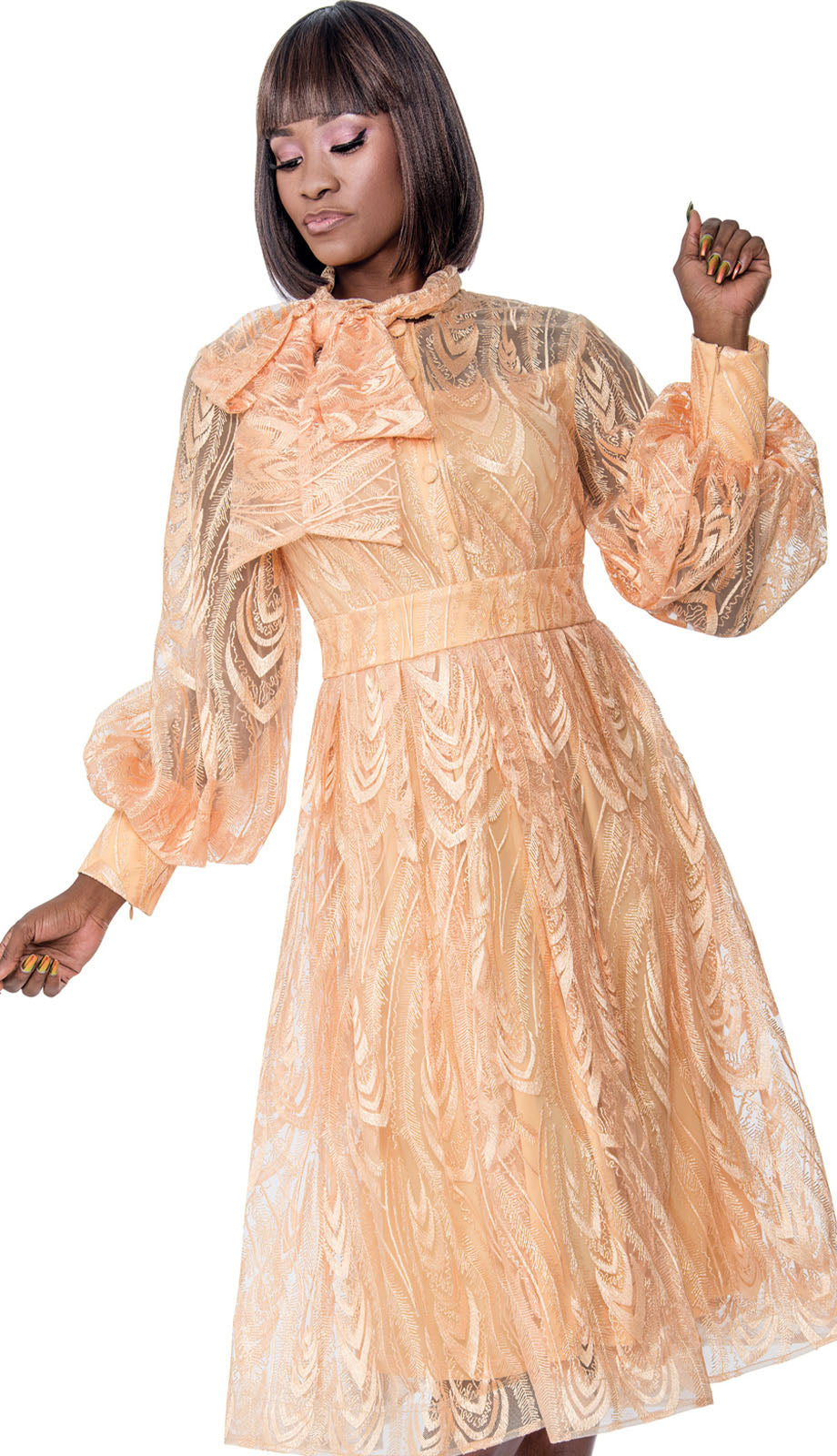 Terramina 7155-PCH Church Dress