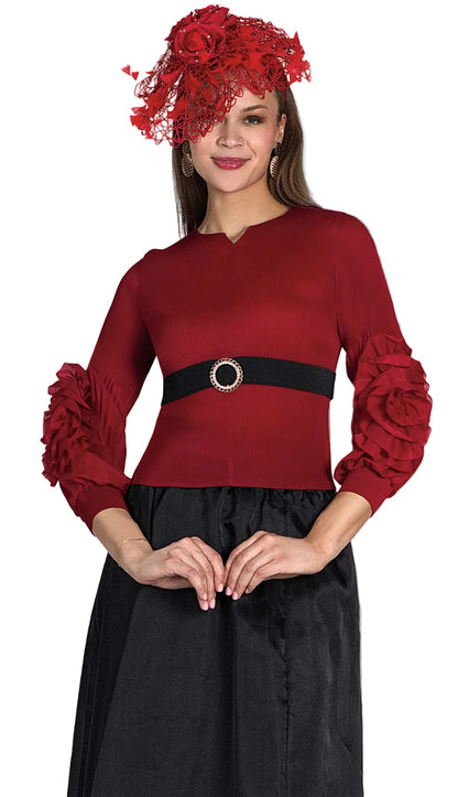 Lily And Taylor 5207-RED Church Suit