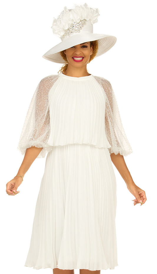 Giovanna D2456-OFW-H Church Hat
