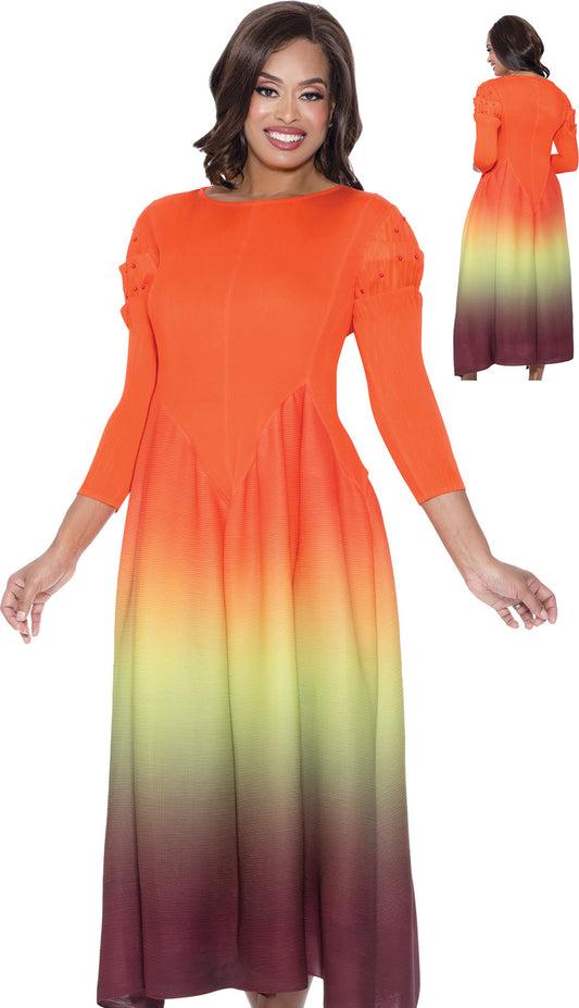 Divine Casuals DC1831-ORG Church Dress