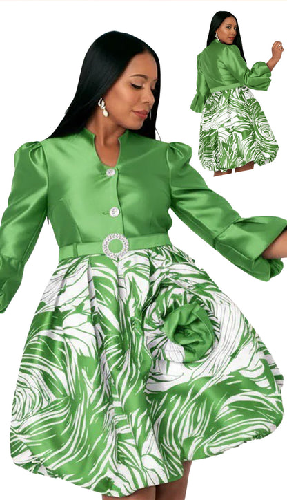 Chancele By Tally Taylor 9845-GRN Church DreSs