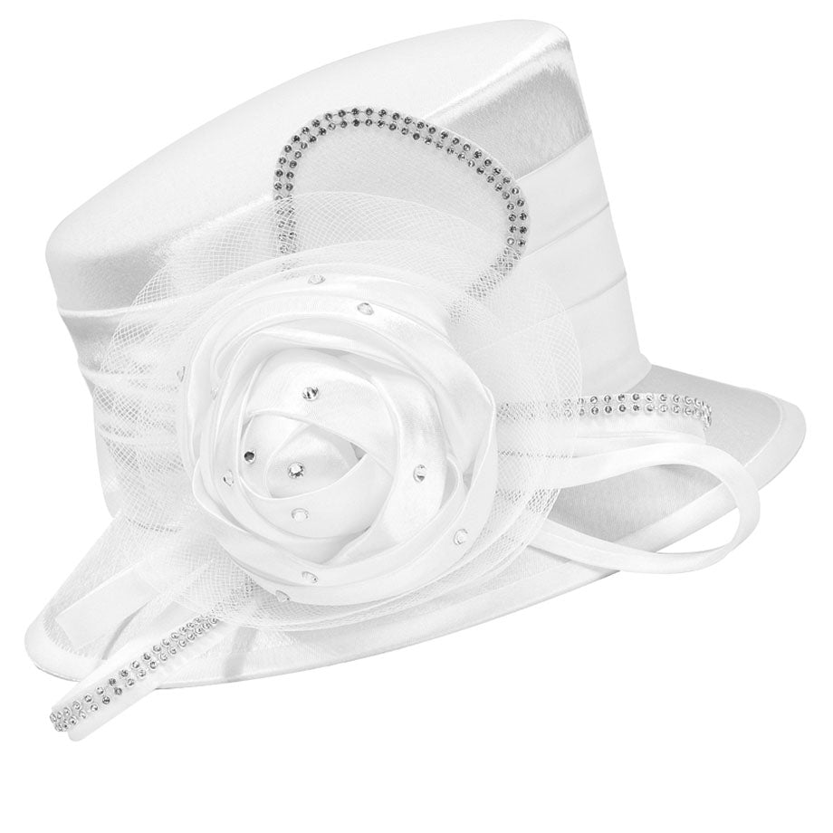 Giovanna HM974-WHT-QS Church Hat
